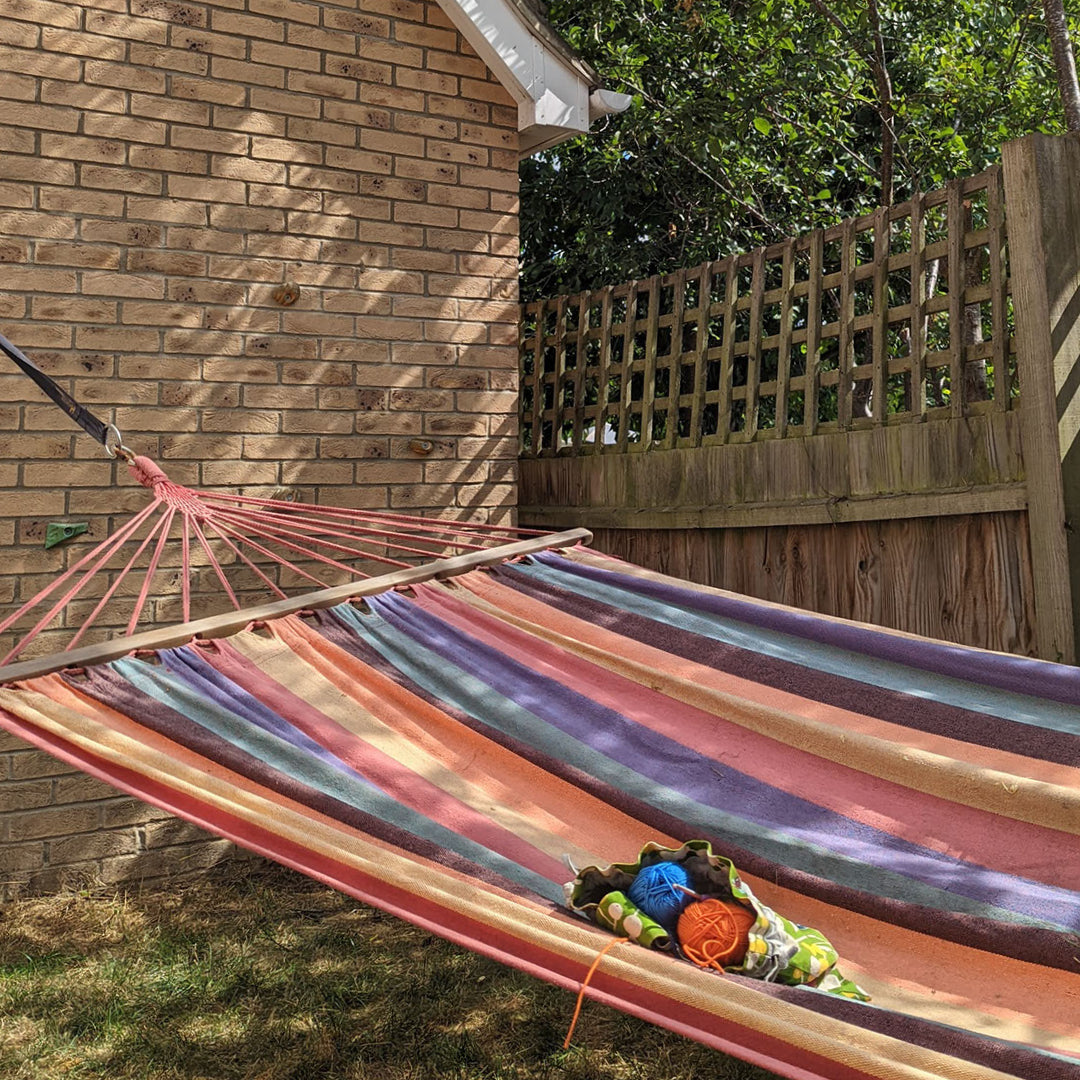 Crocheting in the heat