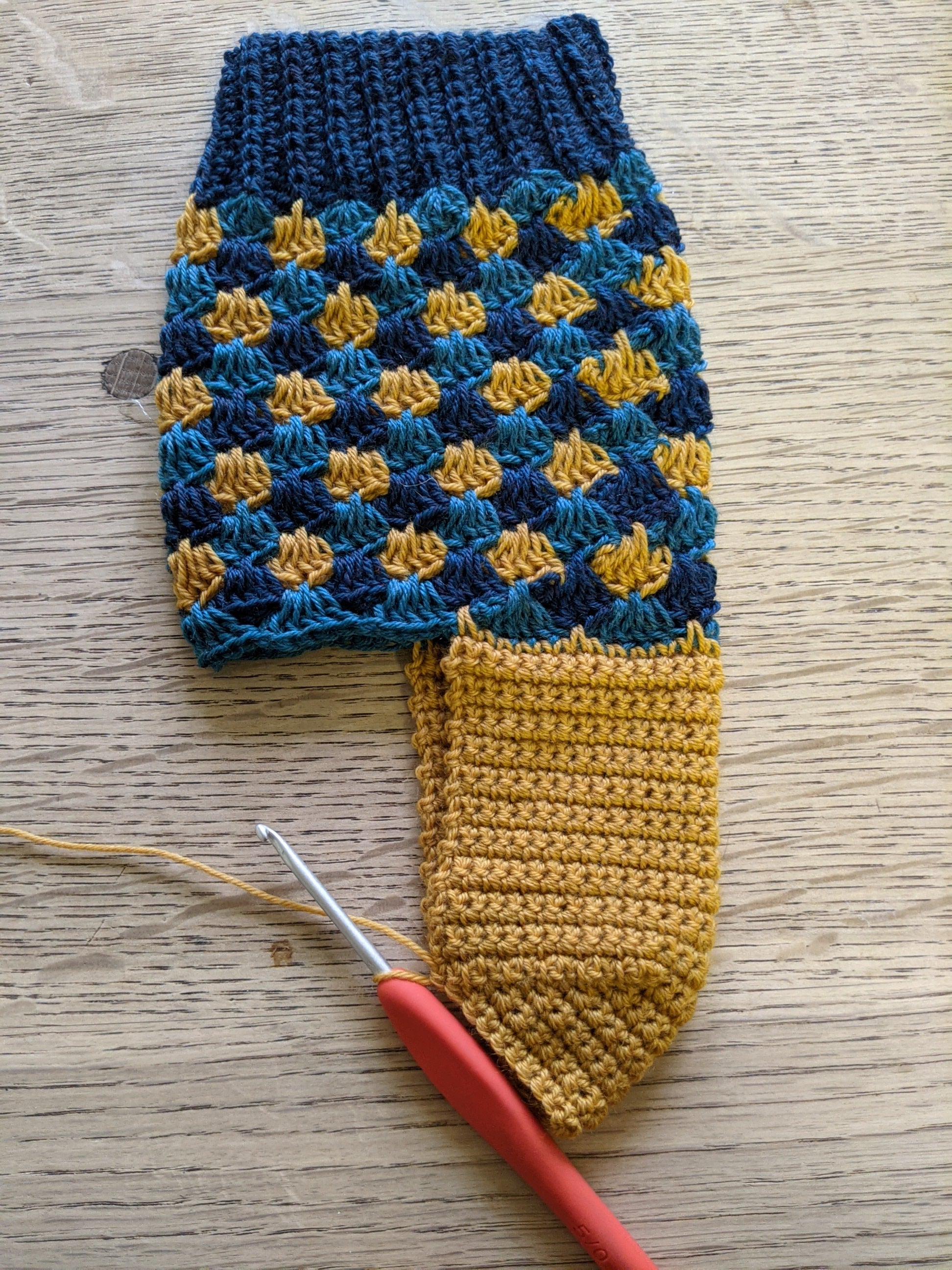 Crochet Socks: Traditional heel flap and heel turn